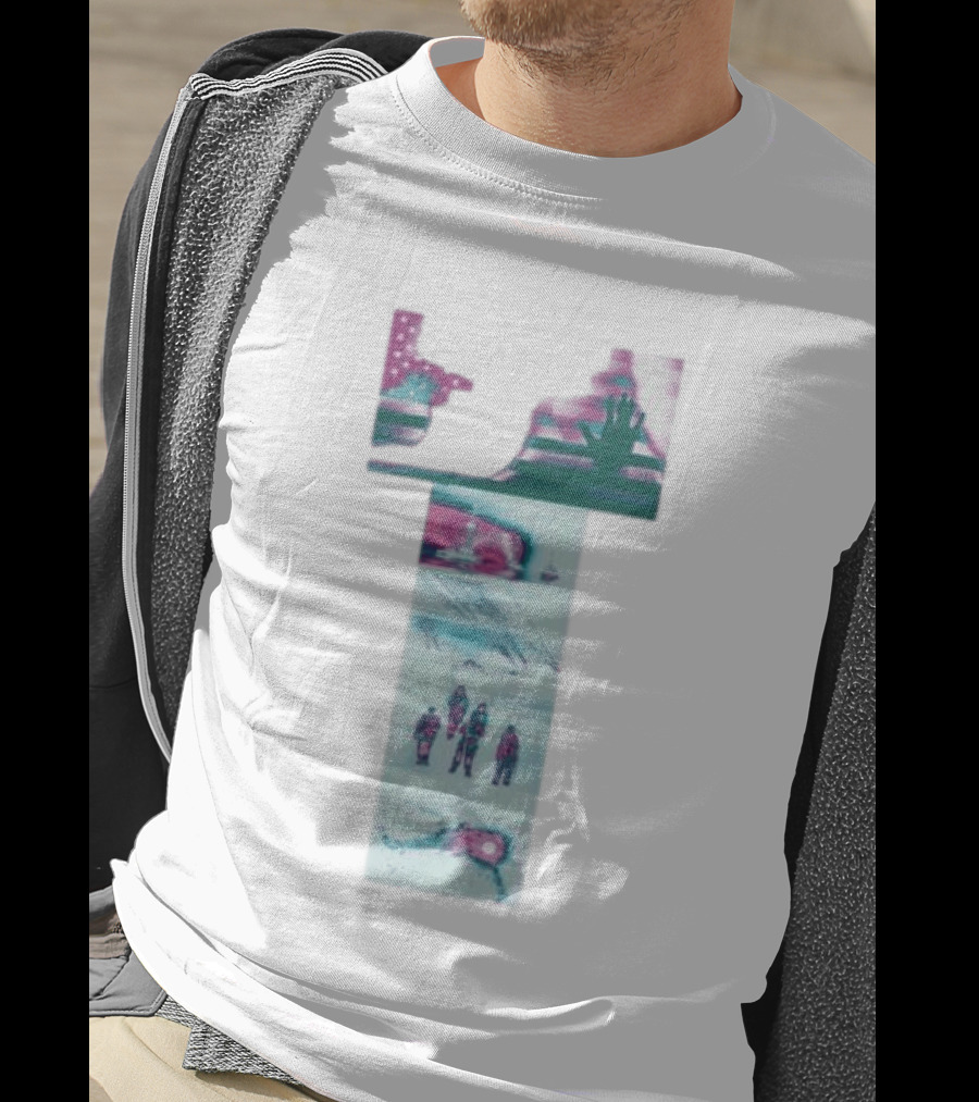 Hydeforce Taxpayer White Patriotic Exploration Flag And Arctic Adventure Scene T-Shirt