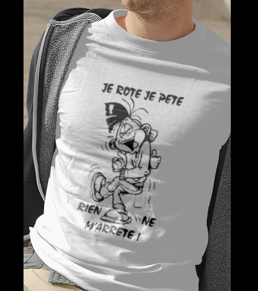 Je Rote Je Pete Rien Ne M'arrête Cartoon Caricature Dancing T-Shirt