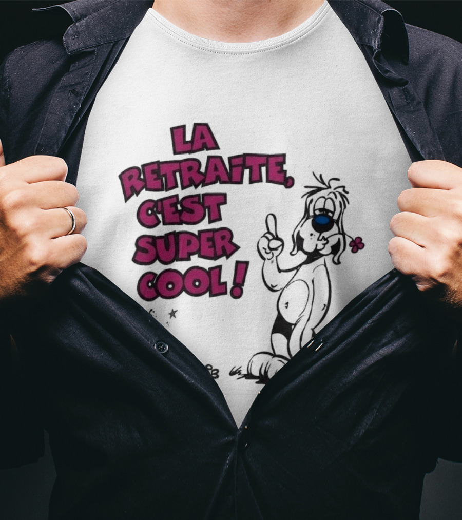 La Retraite C'est Super Cool Gotlib Humorous Cartoon T-Shirt
