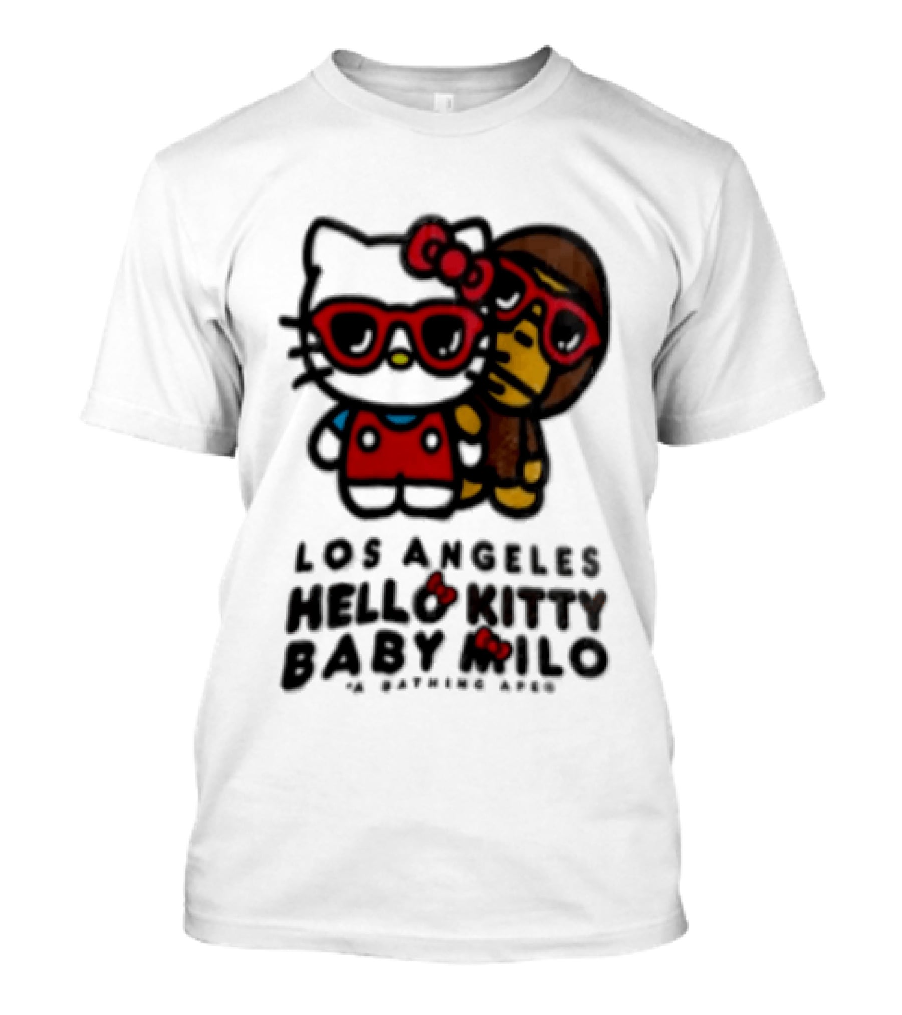 Los Angeles Hello Kitty Baby Milo A Bathing Ape Collaboration T-Shirt