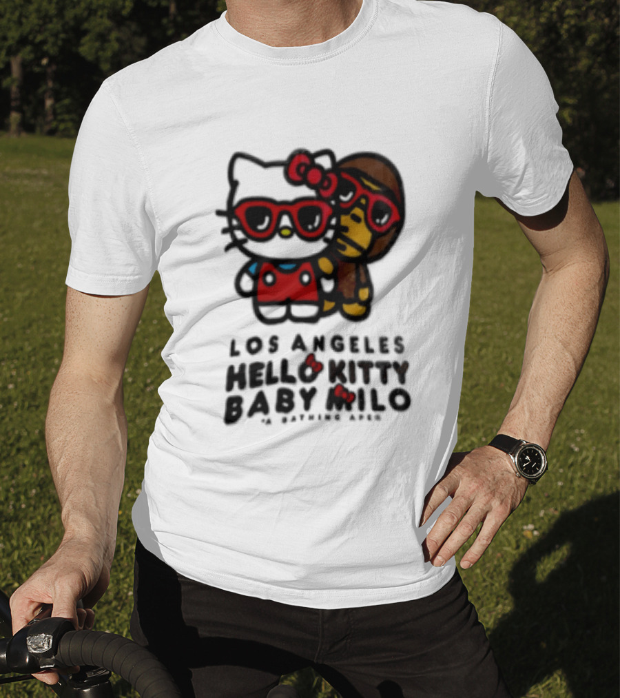 Los Angeles Hello Kitty Baby Milo A Bathing Ape Collaboration T-Shirt