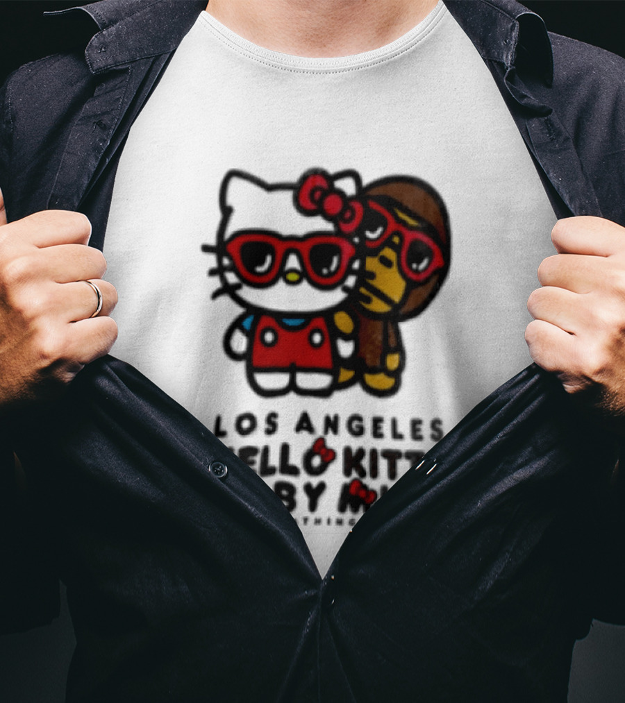 Los Angeles Hello Kitty Baby Milo A Bathing Ape Collaboration T-Shirt