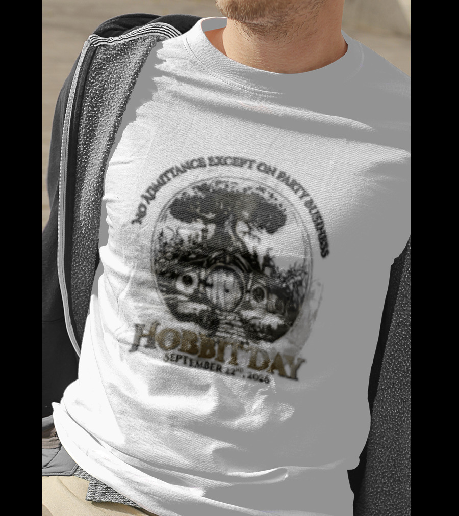 No Admittance Except On Party Business Hobbit Day September 22nd 2026 T-Shirt