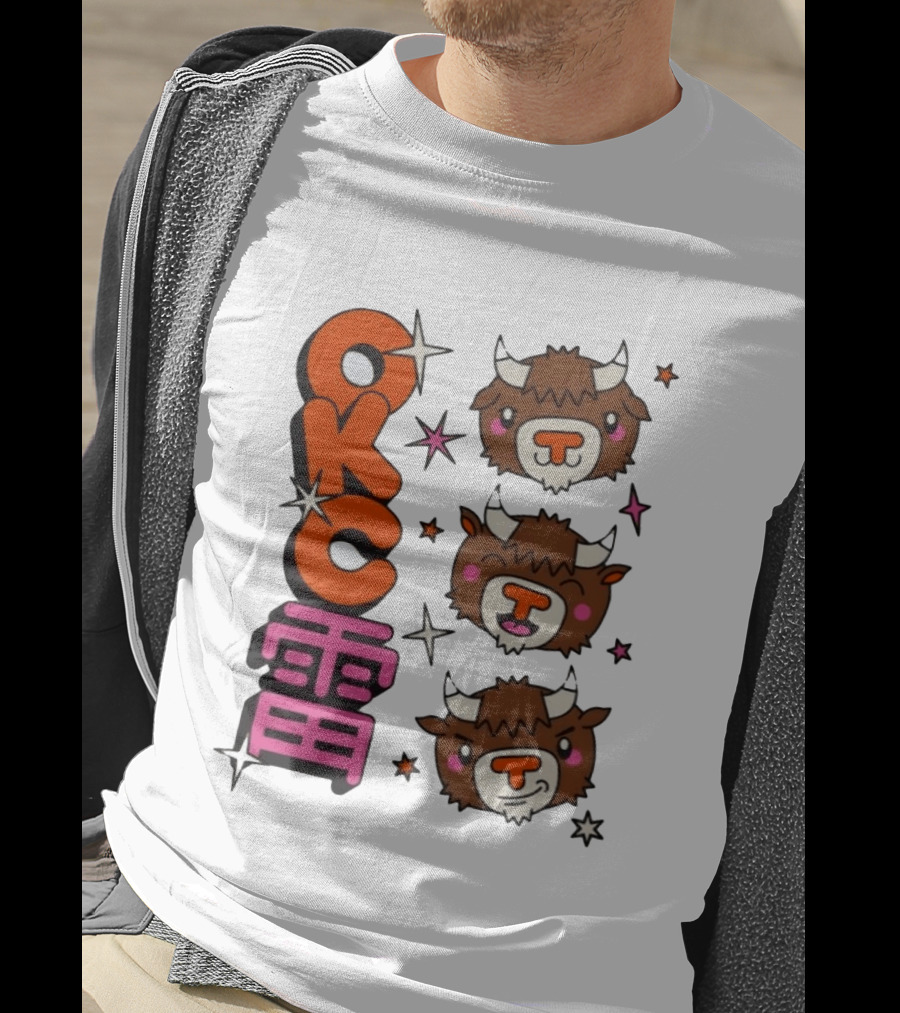 OKC Thunder Kawaii Bison Buffalo NBA Japan T-Shirt