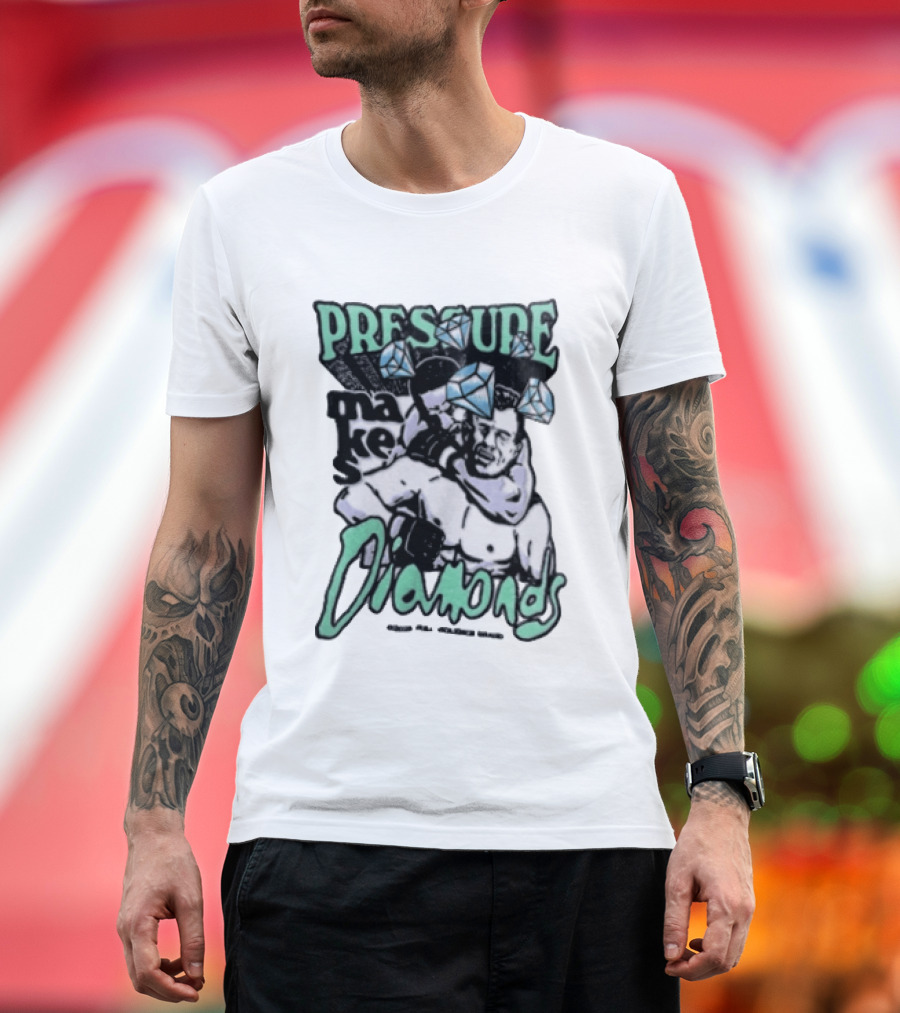 Pressure Makes Diamonds MMA Fighter Combat Sport T-Shirt