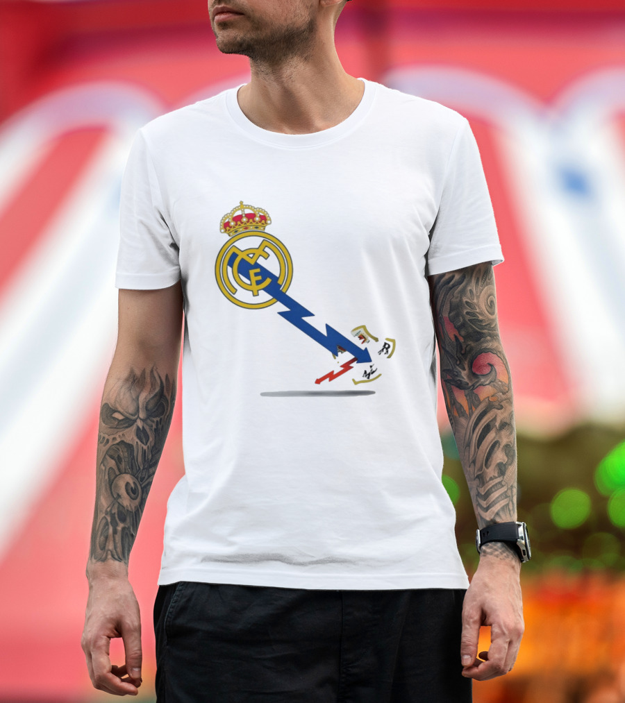 Real Madrid CF Lightning Strike Emblem MCF T-Shirt
