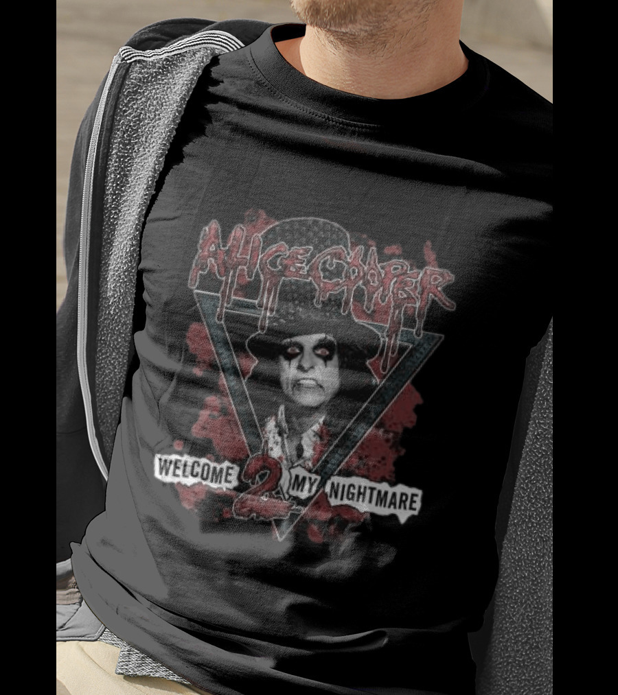 Alice Cooper Welcome 2 My Nightmare Vintage Horror T-Shirt
