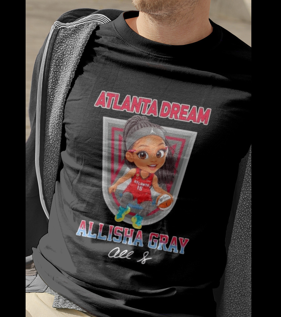 Allisha Gray Atlanta Dream 15 Chibi Character Fan T-Shirt