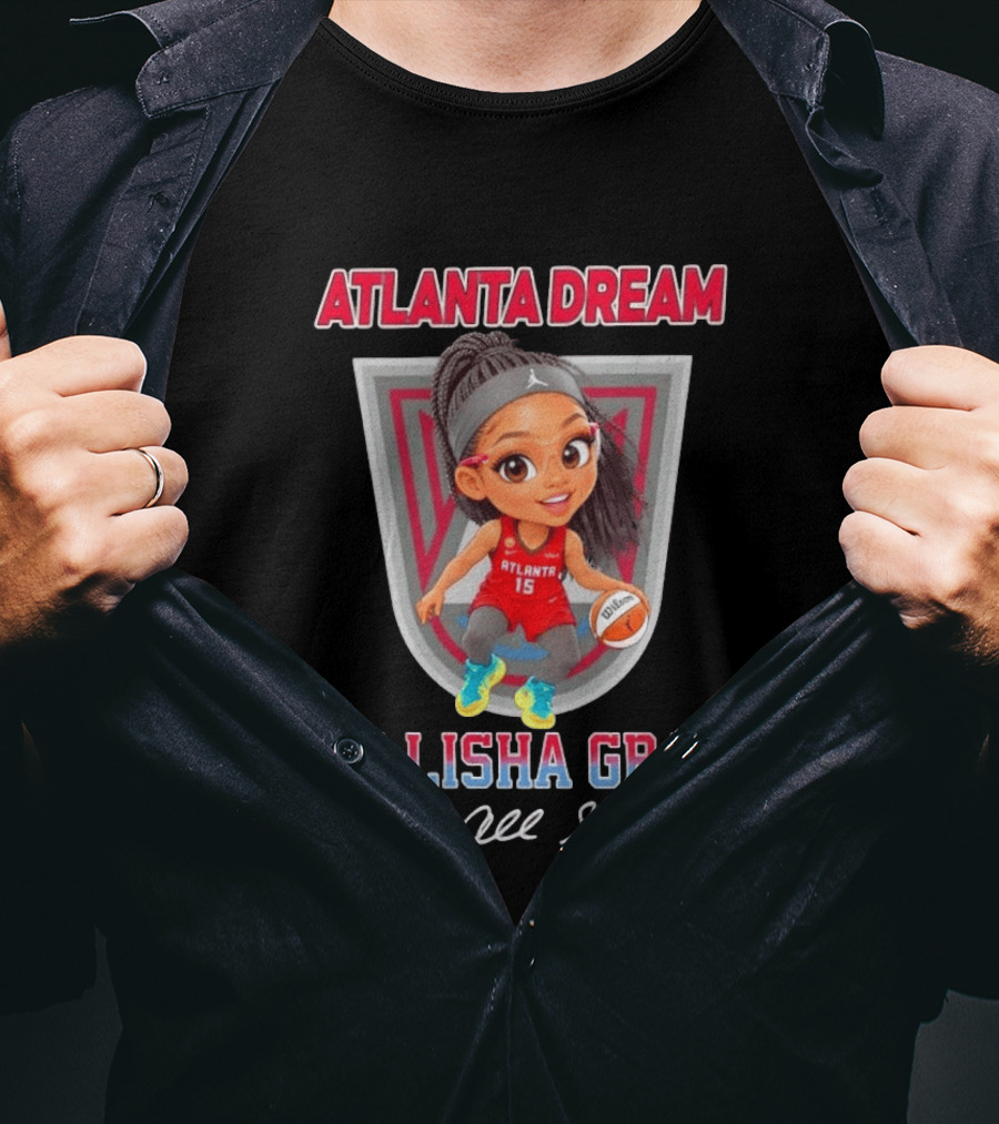 Allisha Gray Atlanta Dream 15 Chibi Character Fan T-Shirt