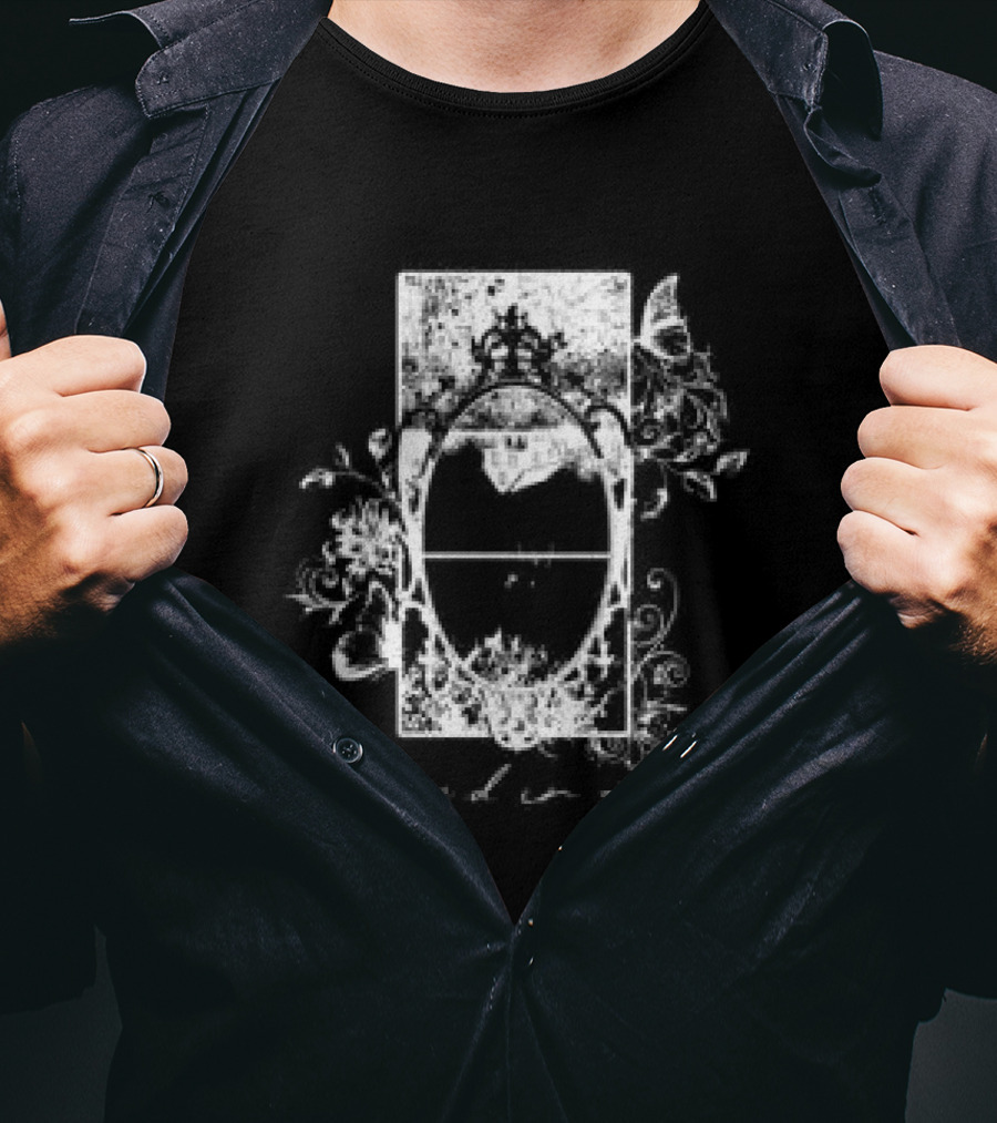 Arranged In April Store Mirror Floral Frame T-Shirt