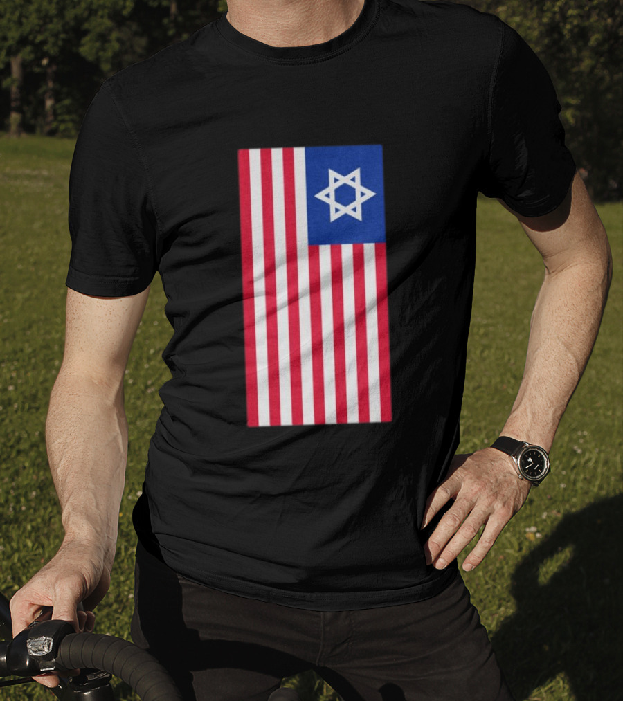 Hyde Force Store Very Serious Marine Casualty USA Israel Flag T-Shirt