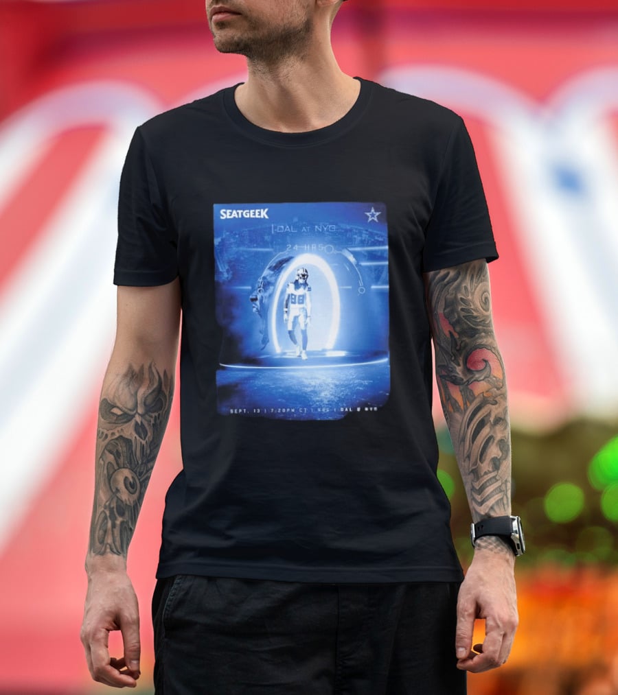 Seatgeek Dallas Vs New York Giants MetLife Stadium September 13 2026 24 Hrs Countdown T-Shirt