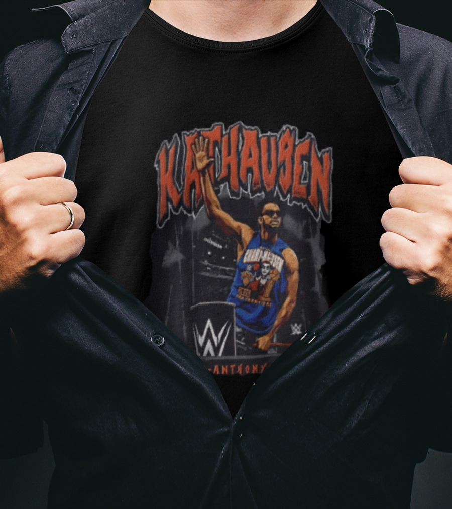 KATHausen Karl Anthony Towns WWE T-Shirt