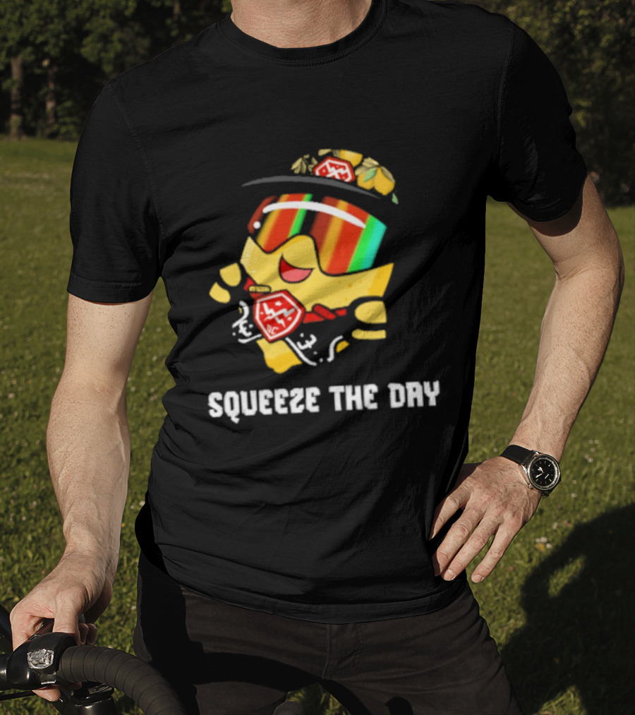 Lemon Guy Squeeze The Day Sunglasses Cool Vibe T-Shirt