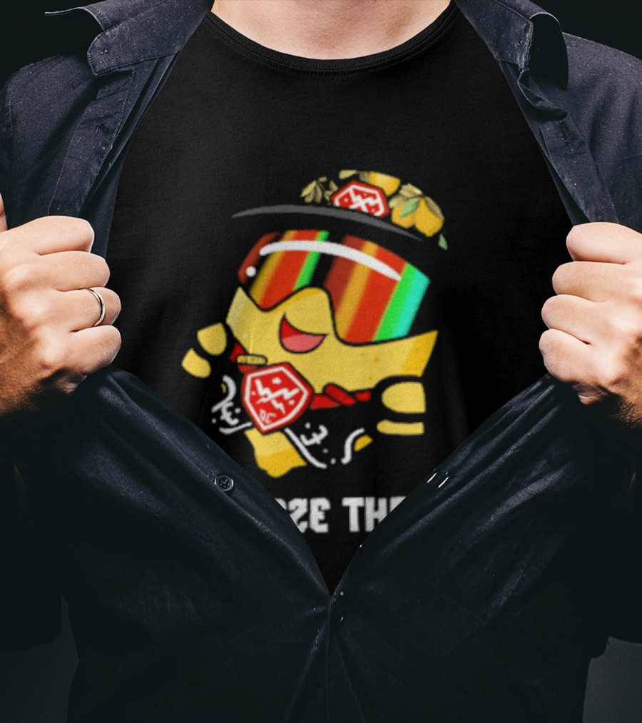 Lemon Guy Squeeze The Day Sunglasses Cool Vibe T-Shirt