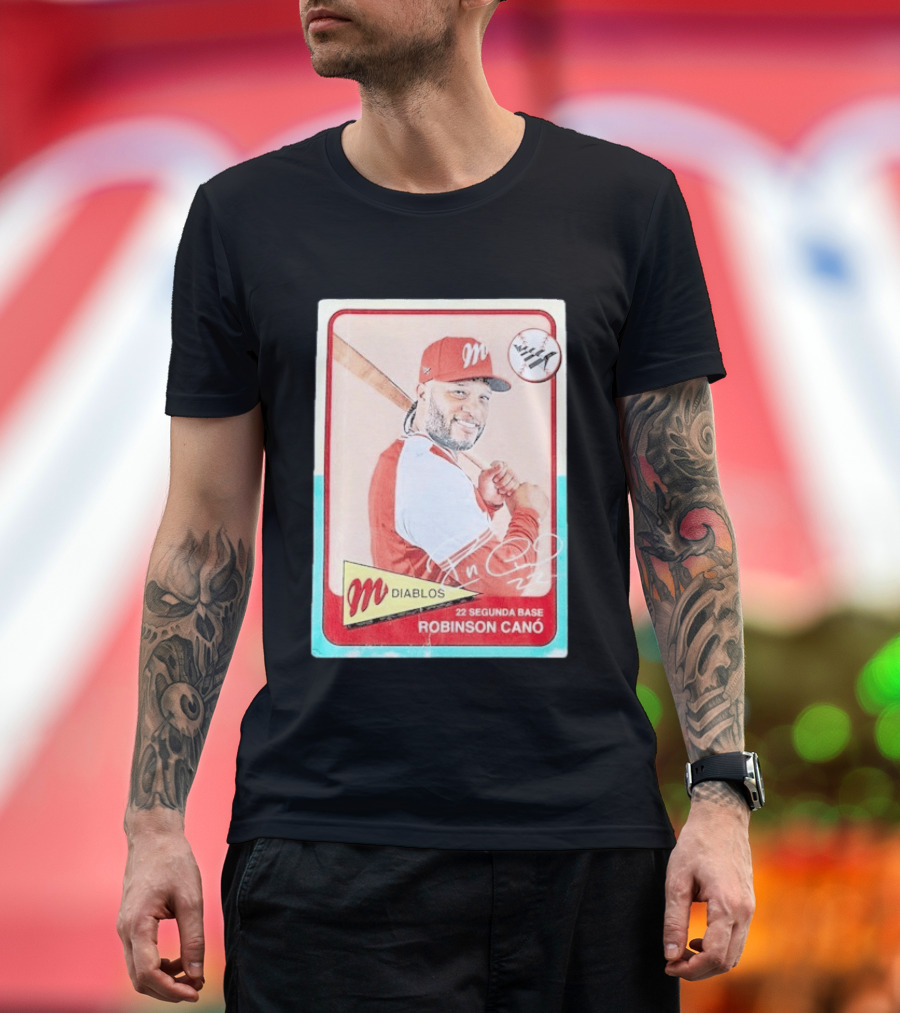 Robinson Canó Diablos Rojos Del México Paper Planes Baseball Segunda Base T-Shirt