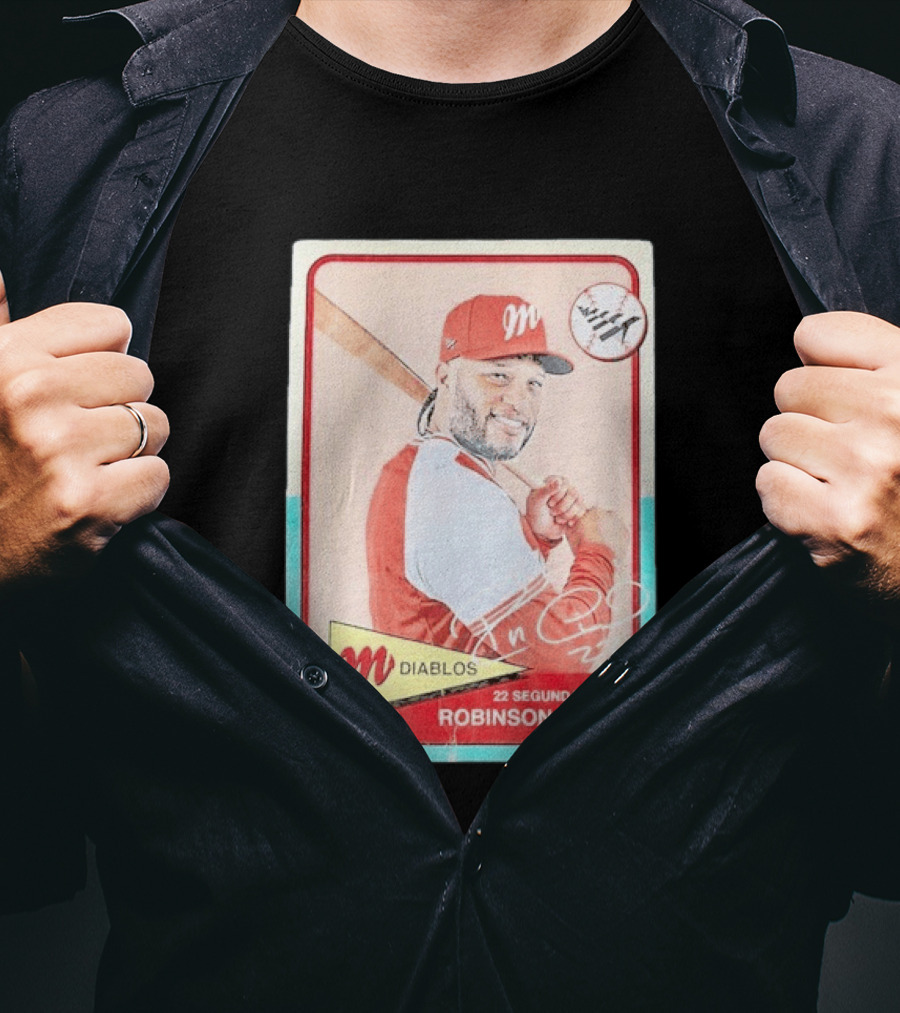 Robinson Canó Diablos Rojos Del México Paper Planes Baseball Segunda Base T-Shirt
