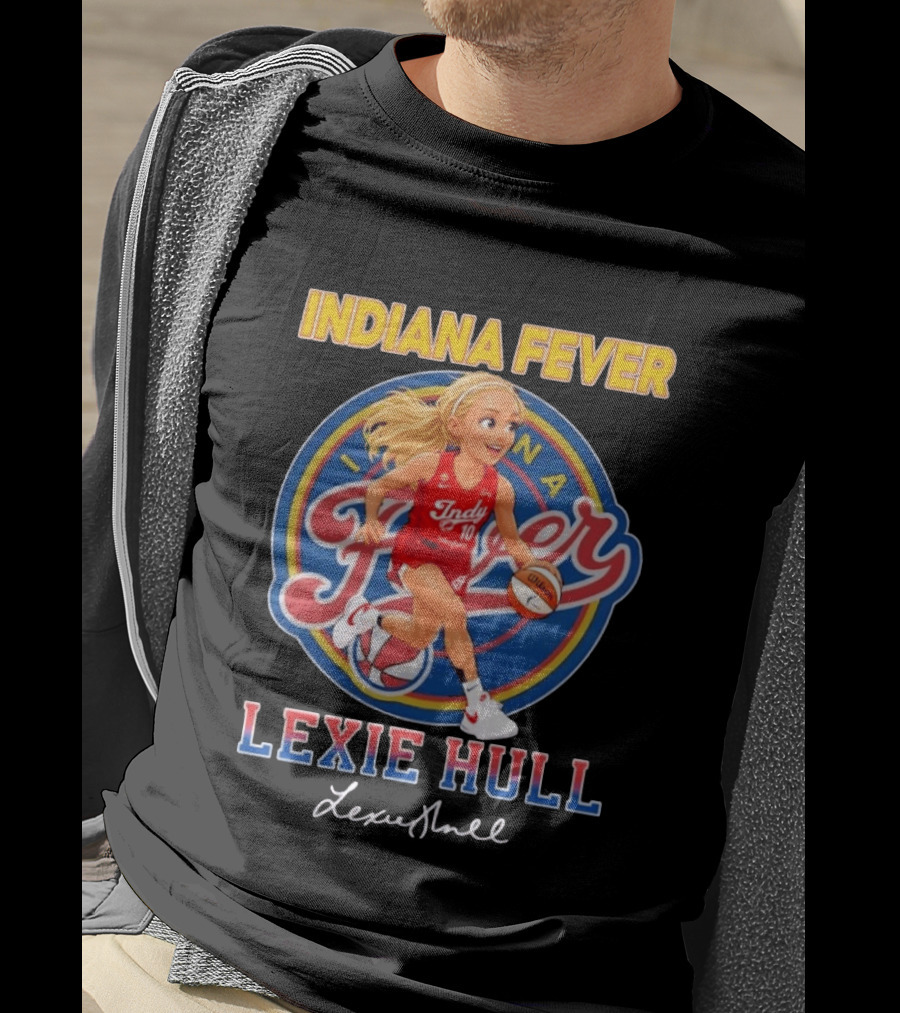 Indiana Fever No 10 Lexie Hull Chibi Basketball T-Shirt