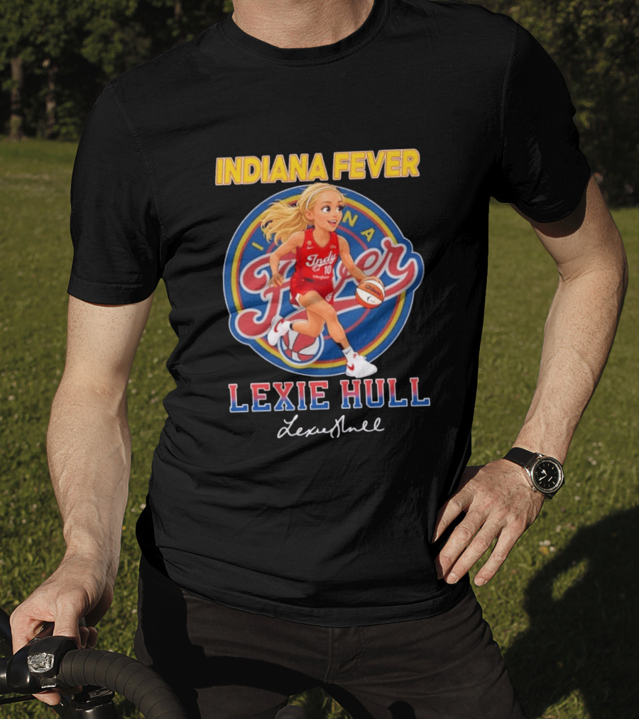 Indiana Fever No 10 Lexie Hull Chibi Basketball T-Shirt