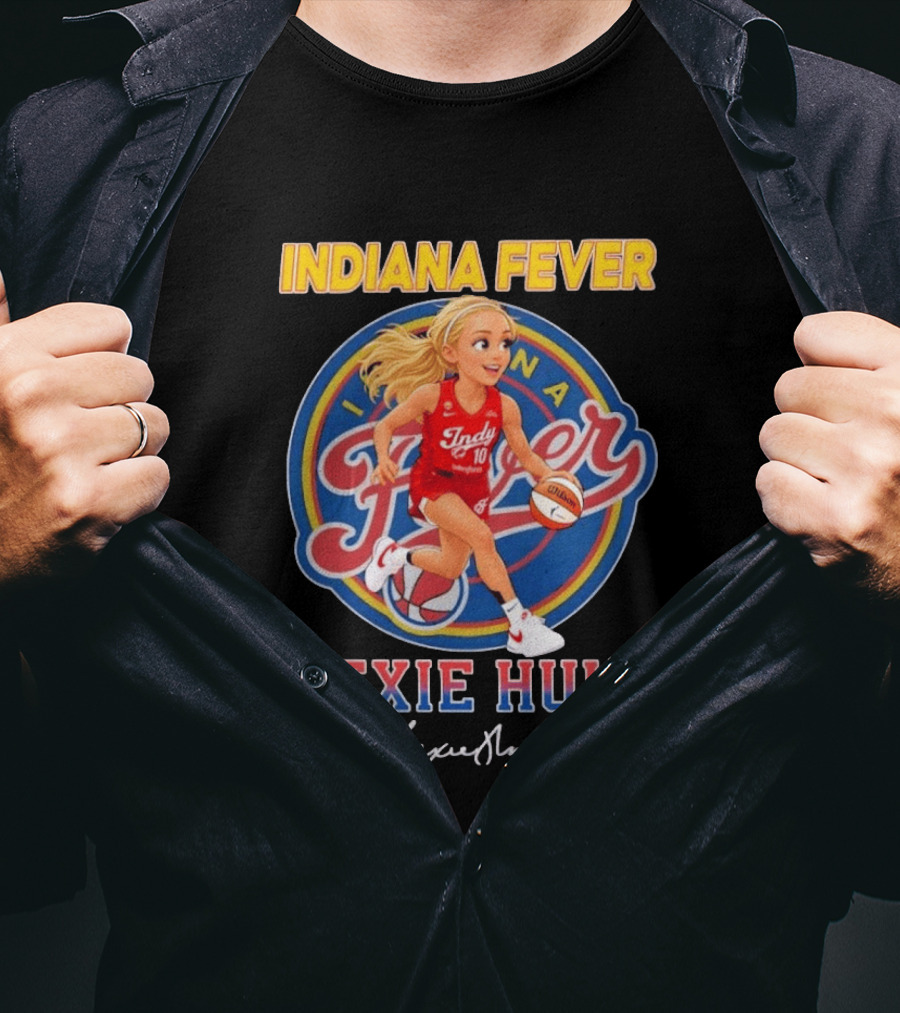 Indiana Fever No 10 Lexie Hull Chibi Basketball T-Shirt
