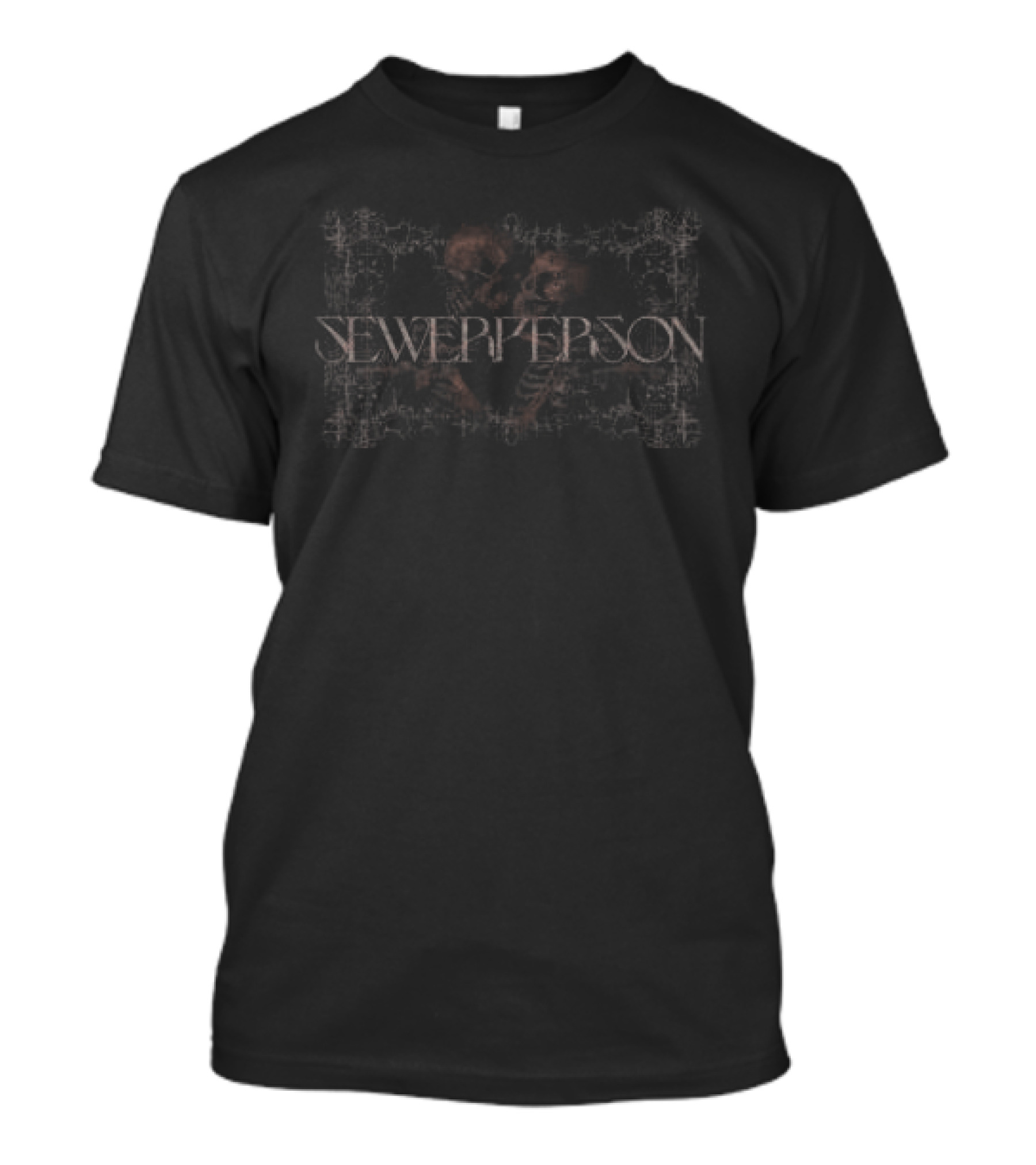 Sewerhq Store Skeleton Couple Vintage Heart Romance T-Shirt