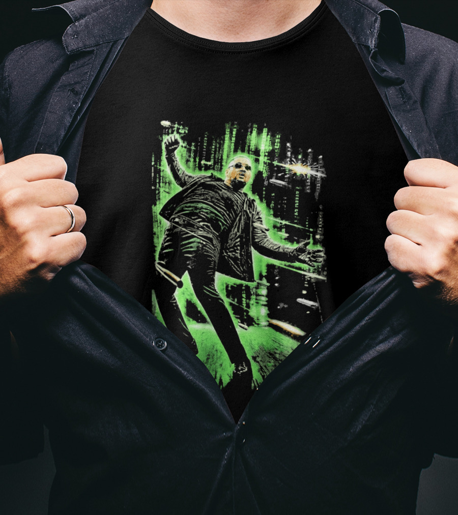 Solo Sikoa Dodging Pew Pew Pew Warning Shots T-Shirt