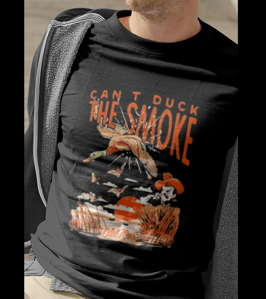 Oklahoma State Cowboys Can't Duck The Smoke Vintage Old Row T-Shirt