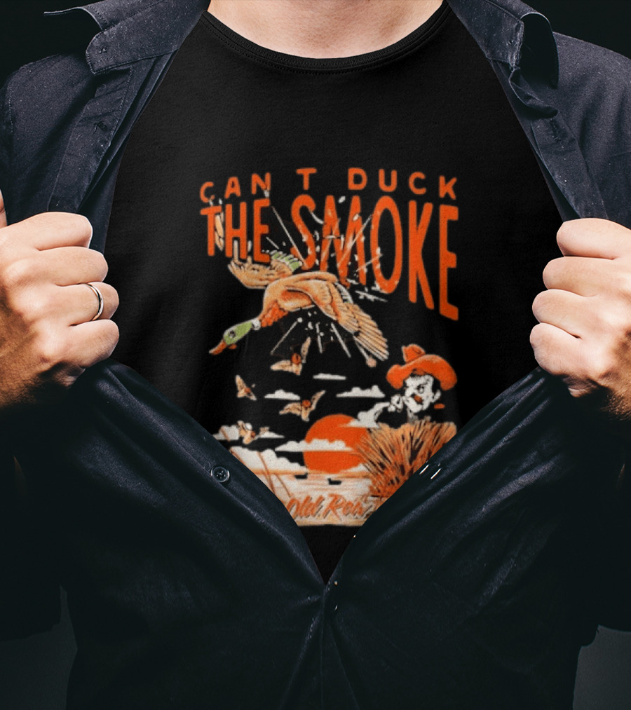 Oklahoma State Cowboys Can't Duck The Smoke Vintage Old Row T-Shirt
