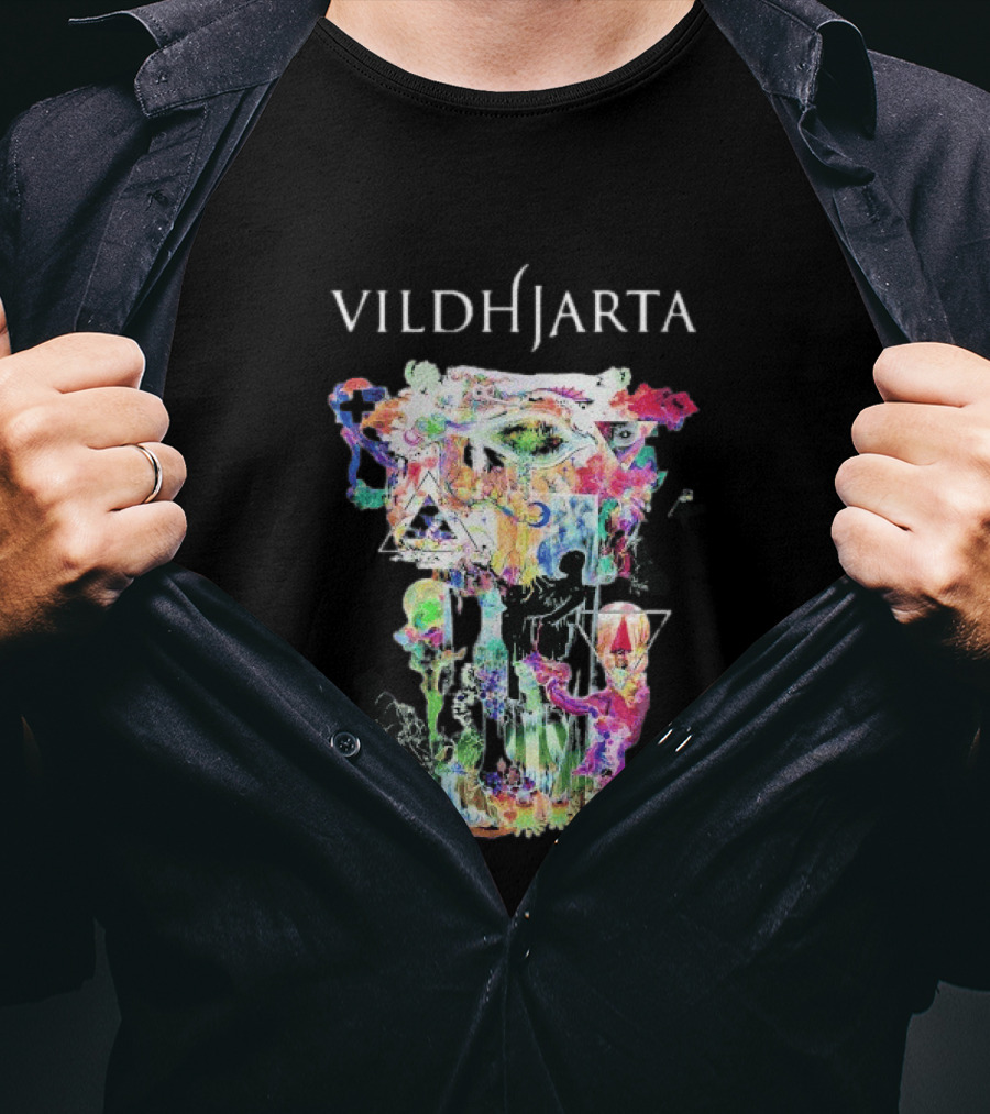Vildhjarta Ylva Colorful Abstract T-Shirt