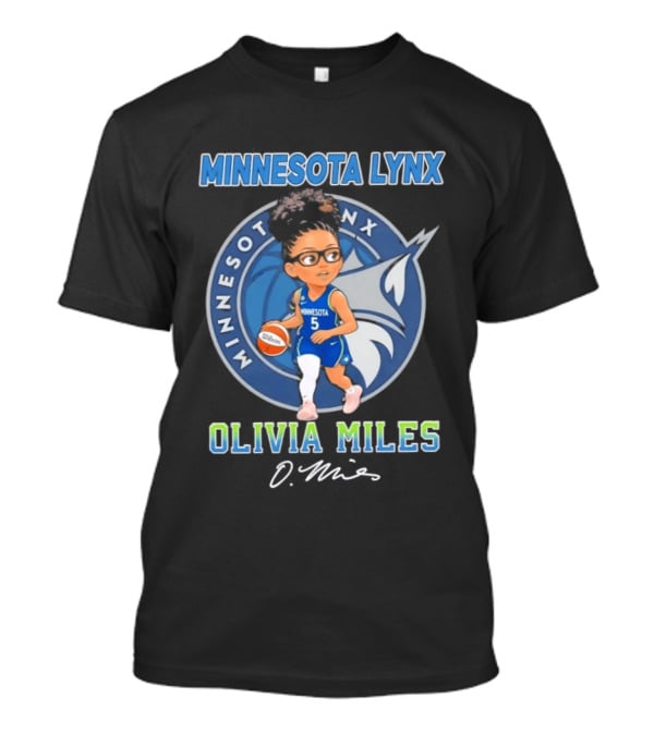 Minnesota Lynx Olivia Miles 5 Chibi Basketball T-Shirt