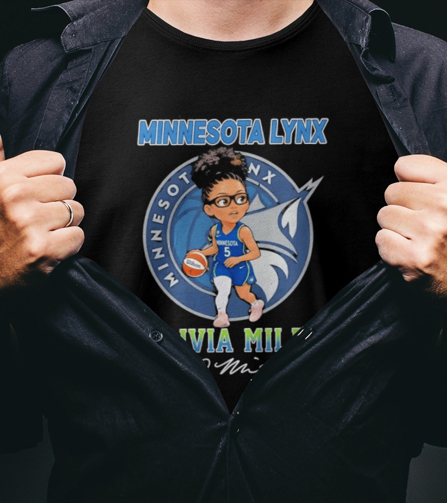 Minnesota Lynx Olivia Miles 5 Chibi Basketball T-Shirt