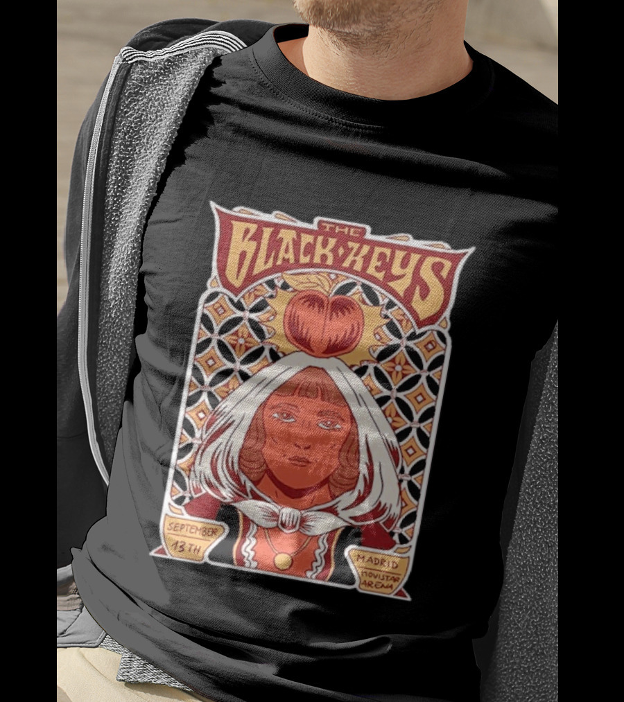 The Black Keys Peaches N Kream World Tour 2026 Madrid Movistar Arena September 13th T-Shirt