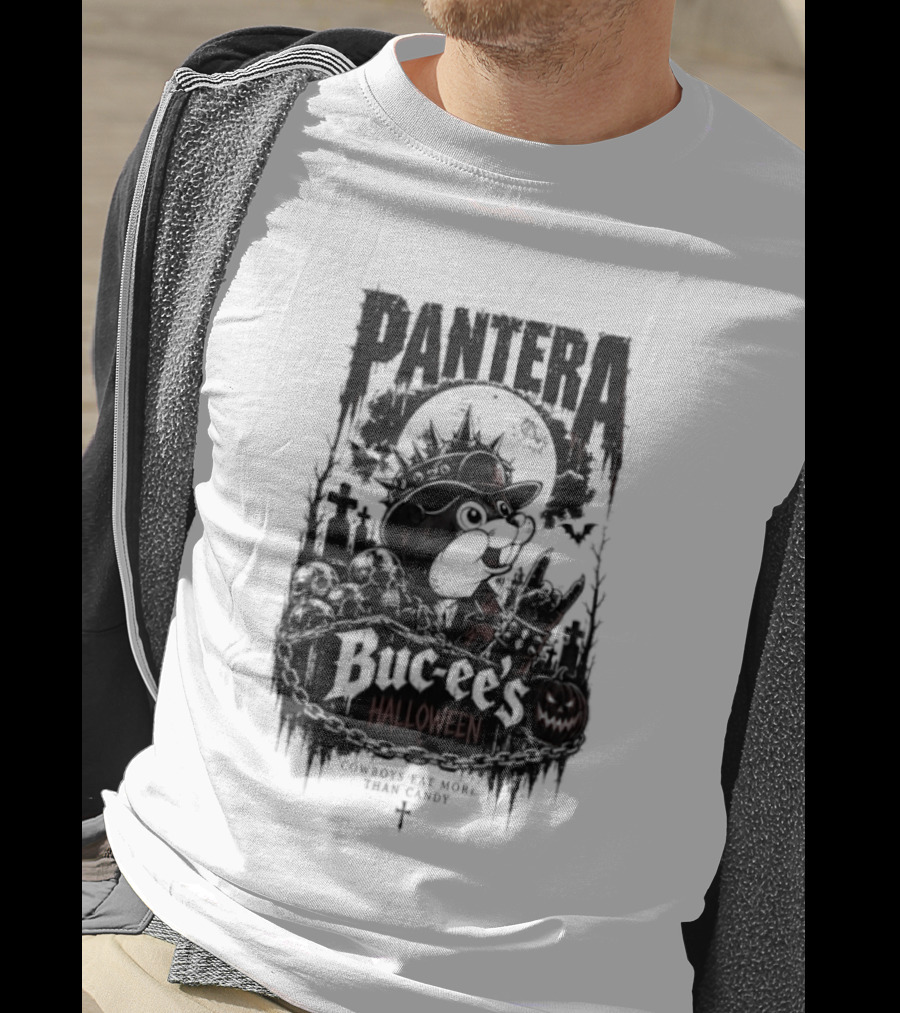 Pantera Buc Ee's Halloween Cowboys Eat More Than Candy T-Shirt