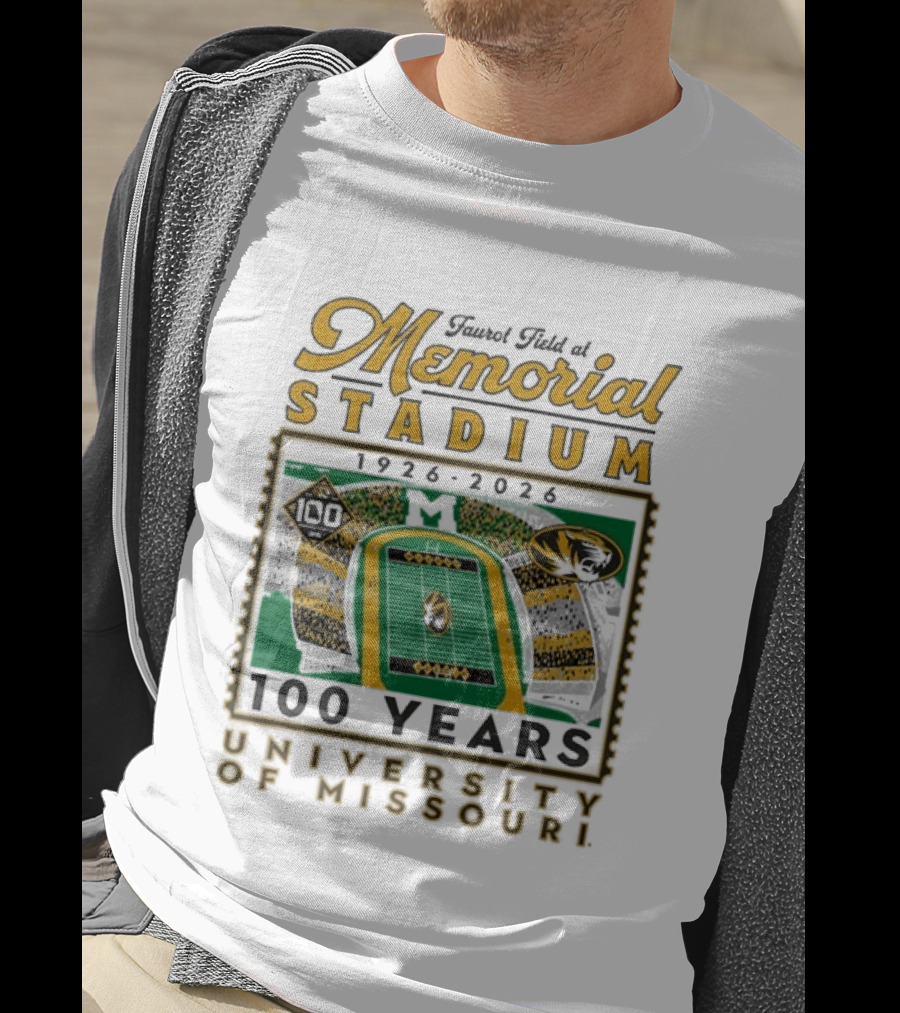 Faurot Field Memorial Stadium 1926 2026 Centennial University Of Missouri 100 Years T-Shirt