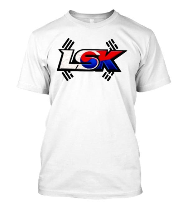 LSK Korean Flag Trey Jordan Weightlifting T-Shirt