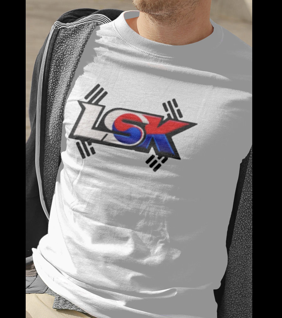 LSK Korean Flag Trey Jordan Weightlifting T-Shirt