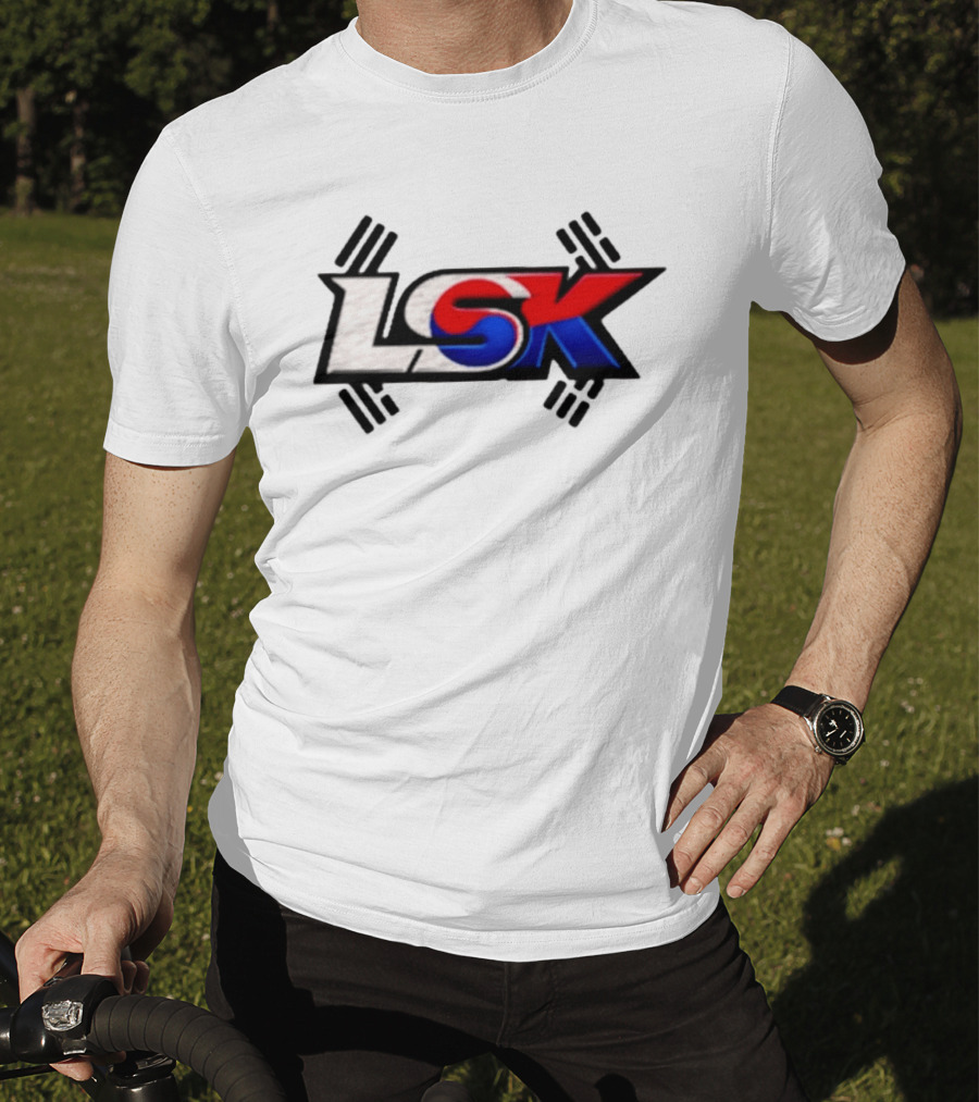 LSK Korean Flag Trey Jordan Weightlifting T-Shirt