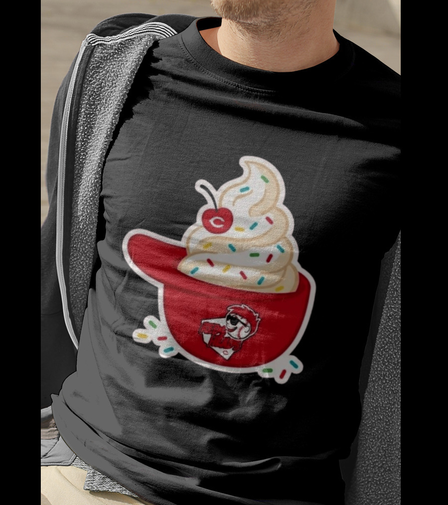 2026 Reds Heads Extra Innings Ice Cream Baseball Cap T-Shirt