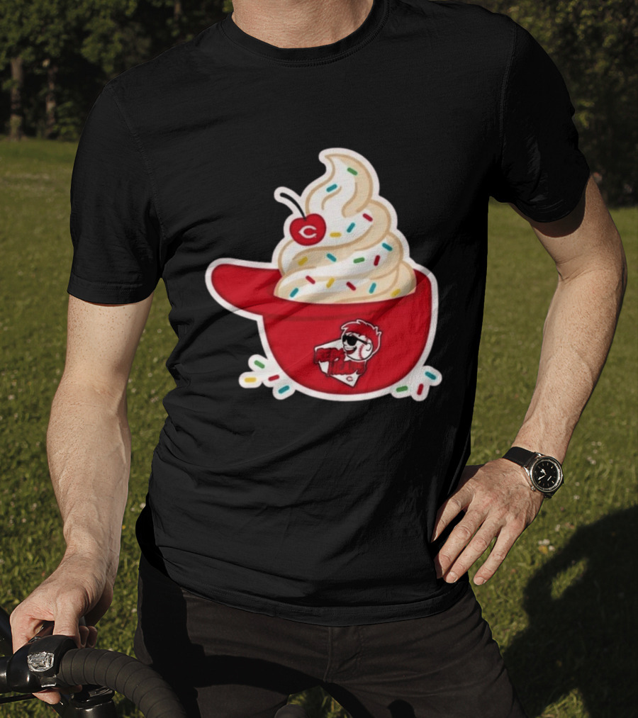 2026 Reds Heads Extra Innings Ice Cream Baseball Cap T-Shirt