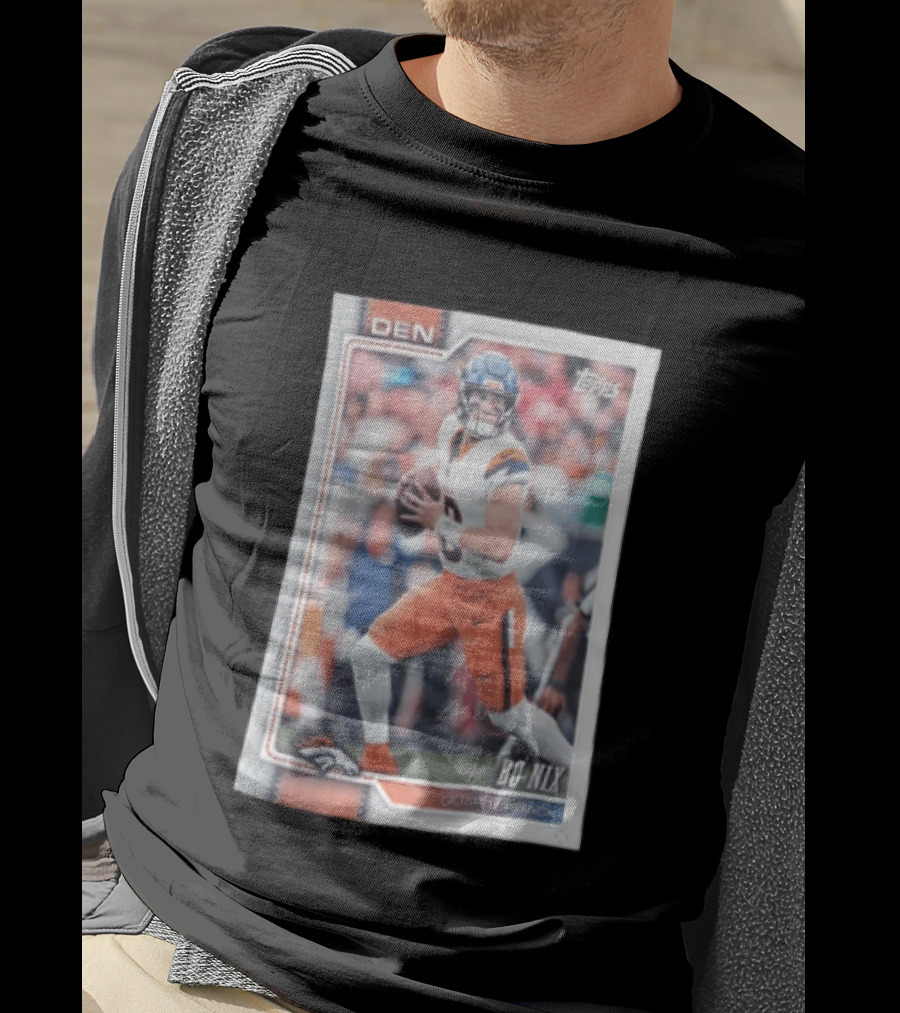 2026 Topps Football Bo Nix Denver Broncos Quarterback T-Shirt