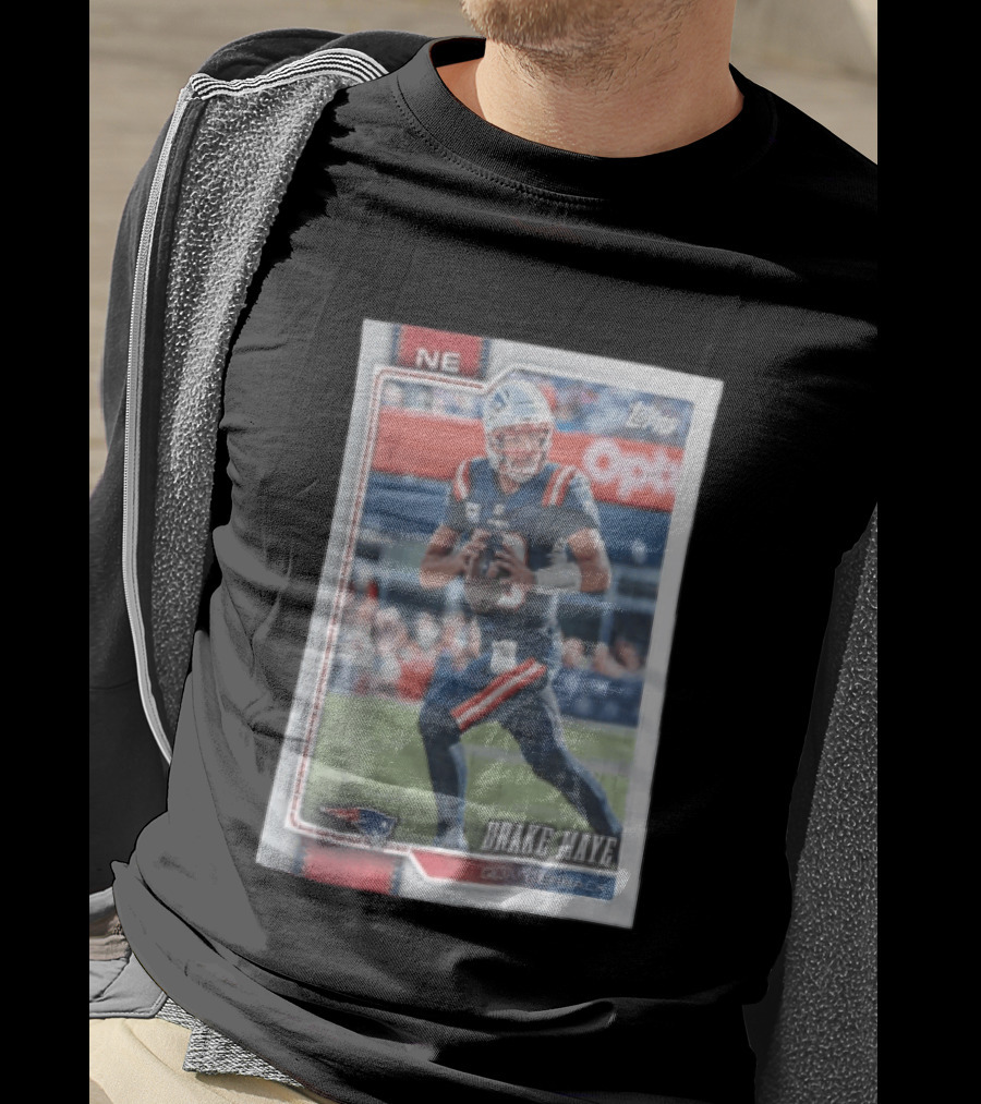 2026 Topps Football NE Drake Maye Quarterback Patriots T-Shirt