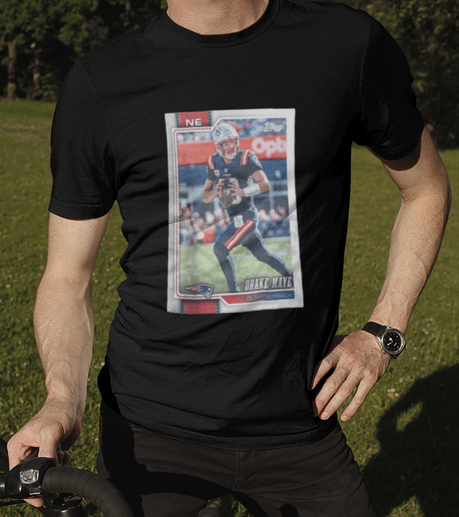 2026 Topps Football NE Drake Maye Quarterback Patriots T-Shirt