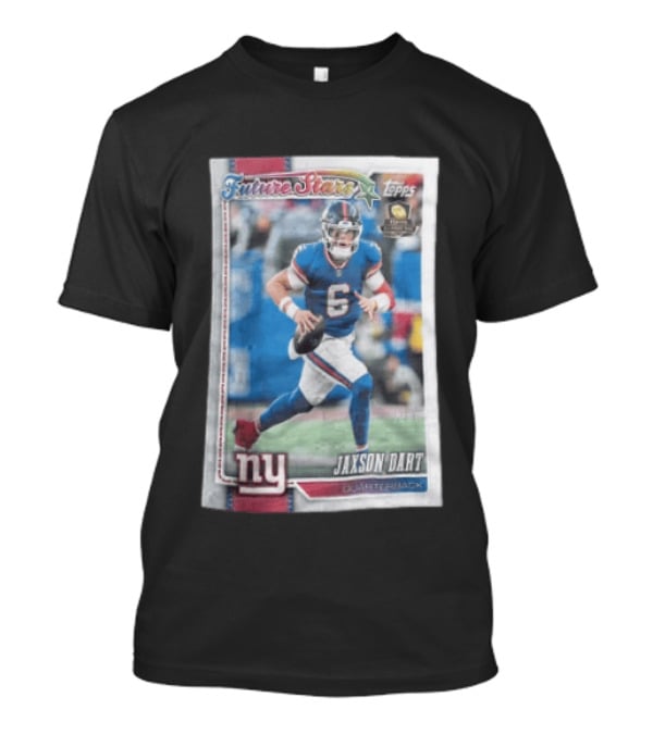 2026 Topps Future Stars Jaxson Dart New York Giants Quarterback T-Shirt