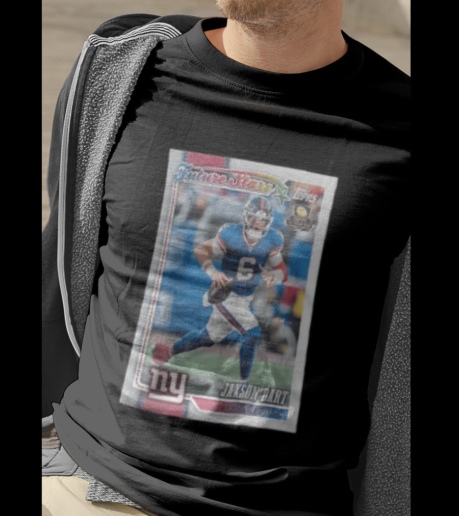 2026 Topps Future Stars Jaxson Dart New York Giants Quarterback T-Shirt