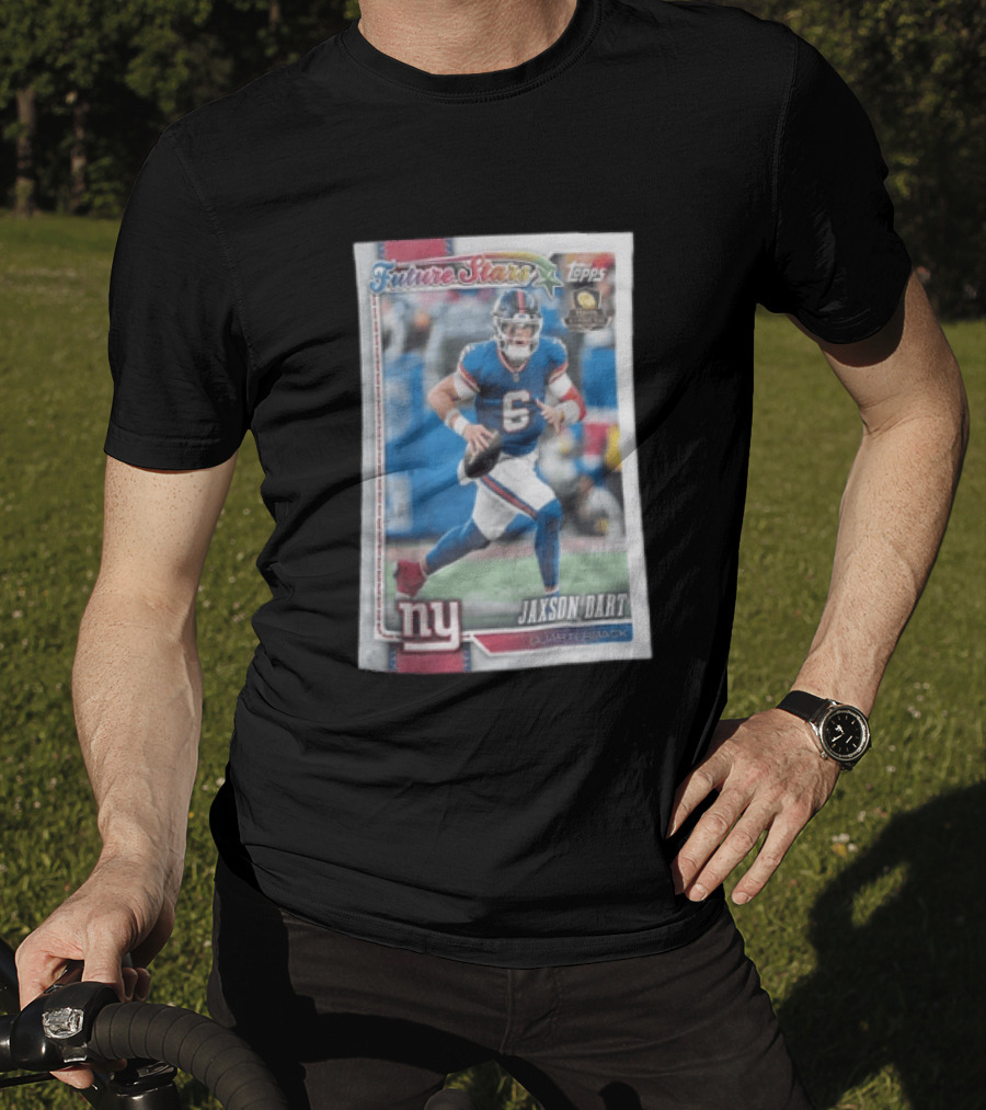 2026 Topps Future Stars Jaxson Dart New York Giants Quarterback T-Shirt