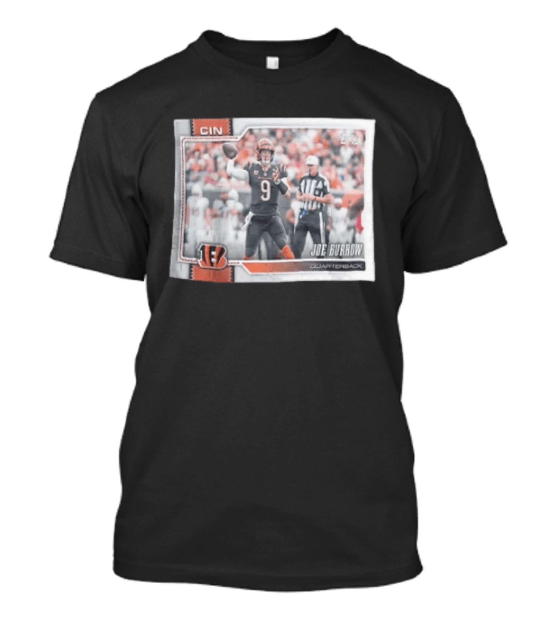 2026 Topps Cincinnati Bengals Joe Burrow Quarterback T-Shirt