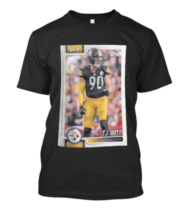 2026 Topps Football T.J. Watt Steelers Linebacker Card Pitt 90 T-Shirt