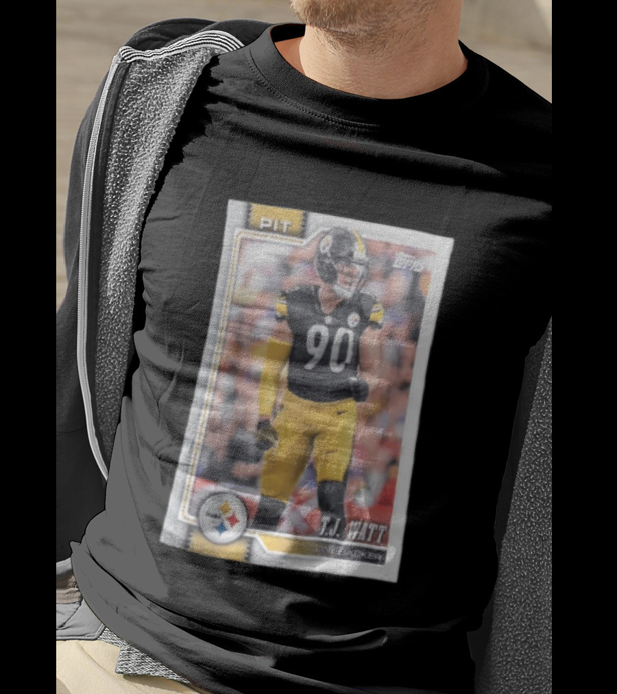 2026 Topps Football T.J. Watt Steelers Linebacker Card Pitt 90 T-Shirt