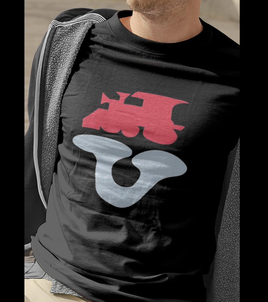 Dover Street Market Store Shop Cdg Red Train Blue Shape T-Shirt
