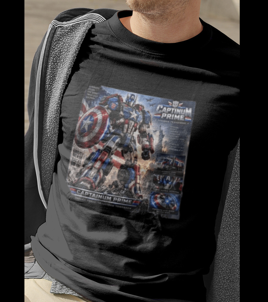 Captainum Prime Freedom Transforms Liberty Never Backs Down Transform Tomorrow T-Shirt